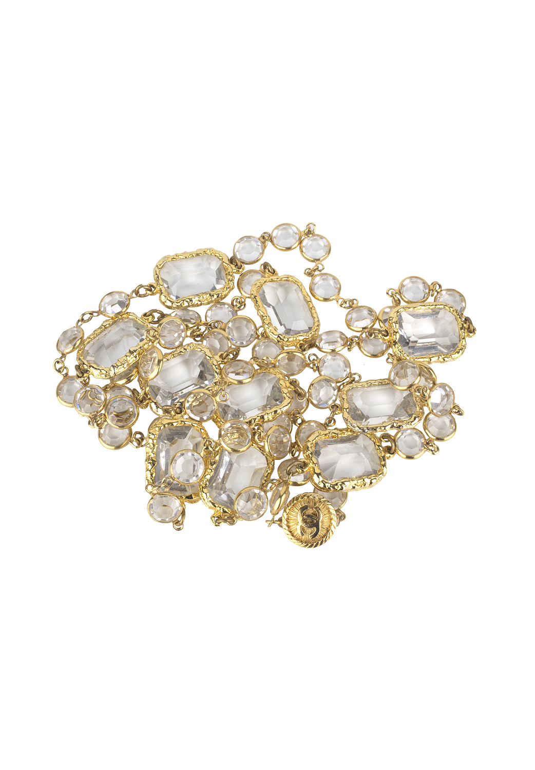 Chanel Rectangle Crystals Necklace