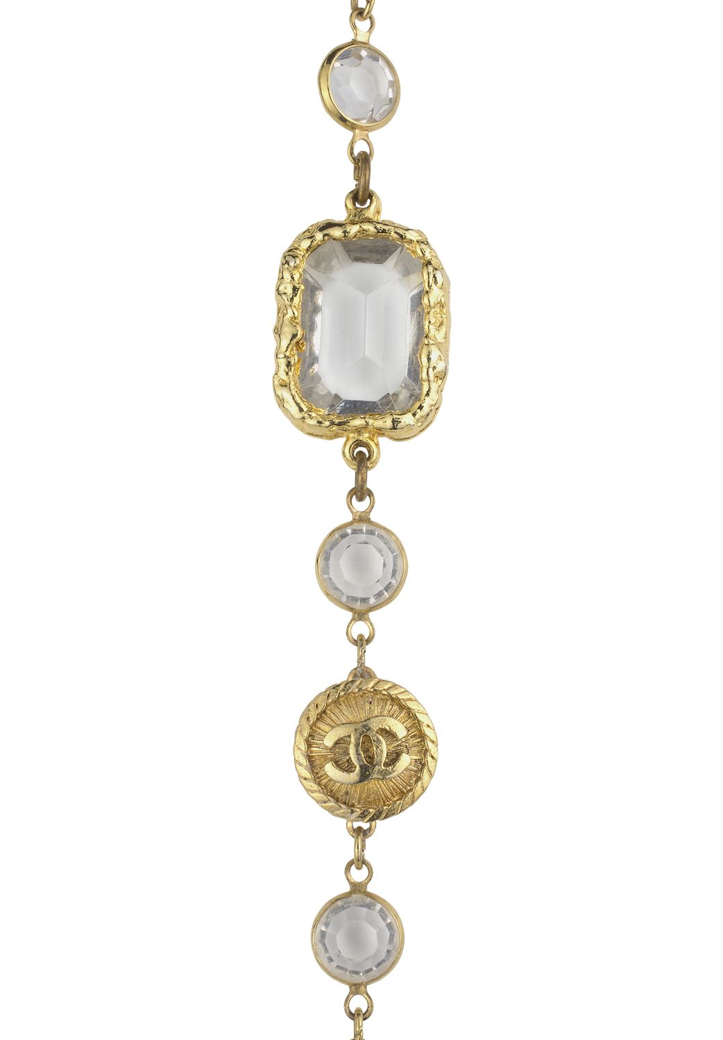 Chanel Rectangle Crystals Necklace