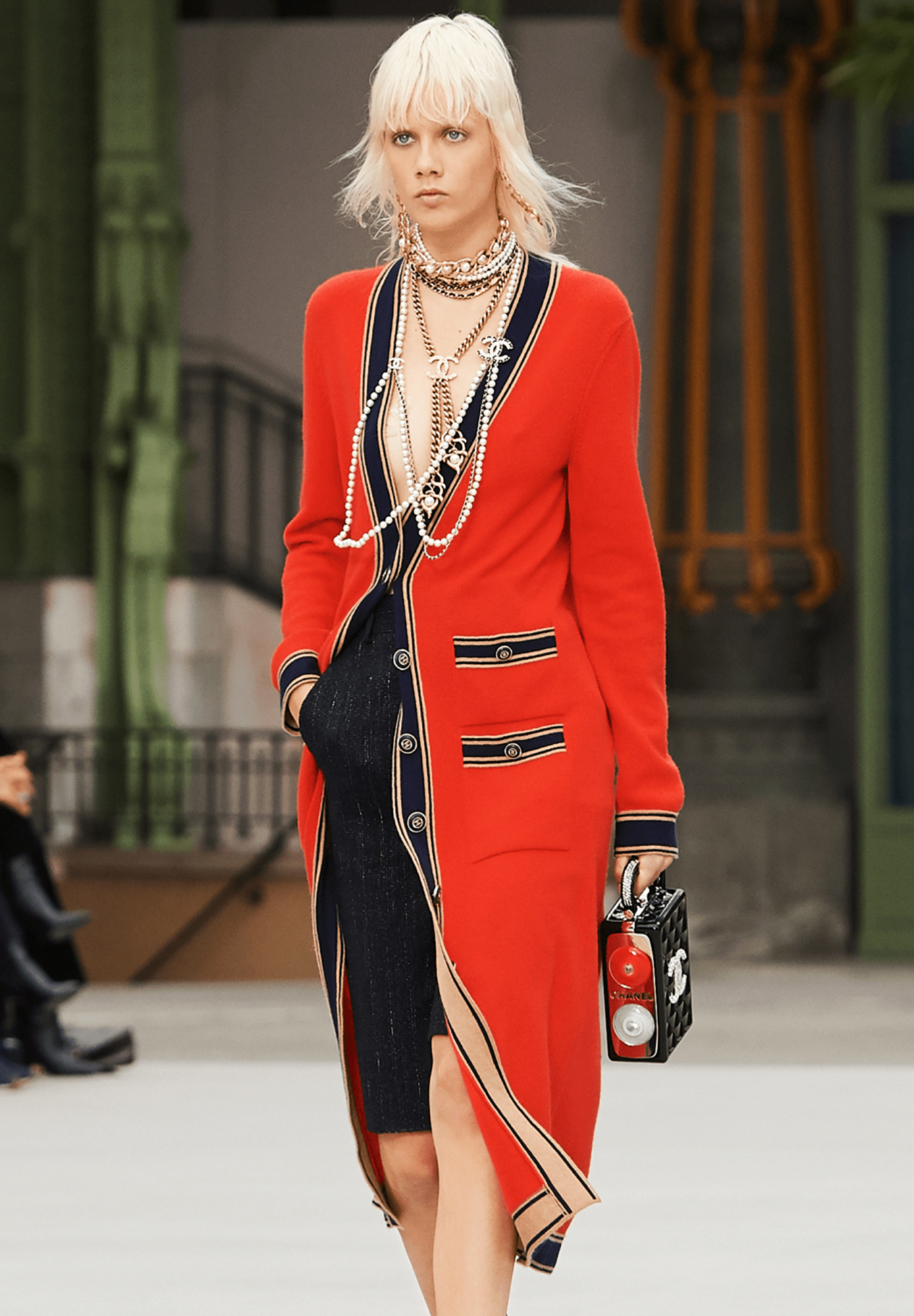 Chanel Long Cashmere Cardigan