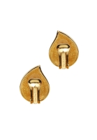 Christian Dior Pearl Clips With Crystals