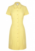 Chanel Pale Yellow Tweed Dress
