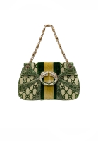 Gucci Jeweled Dragon Velvet Monogram Bag