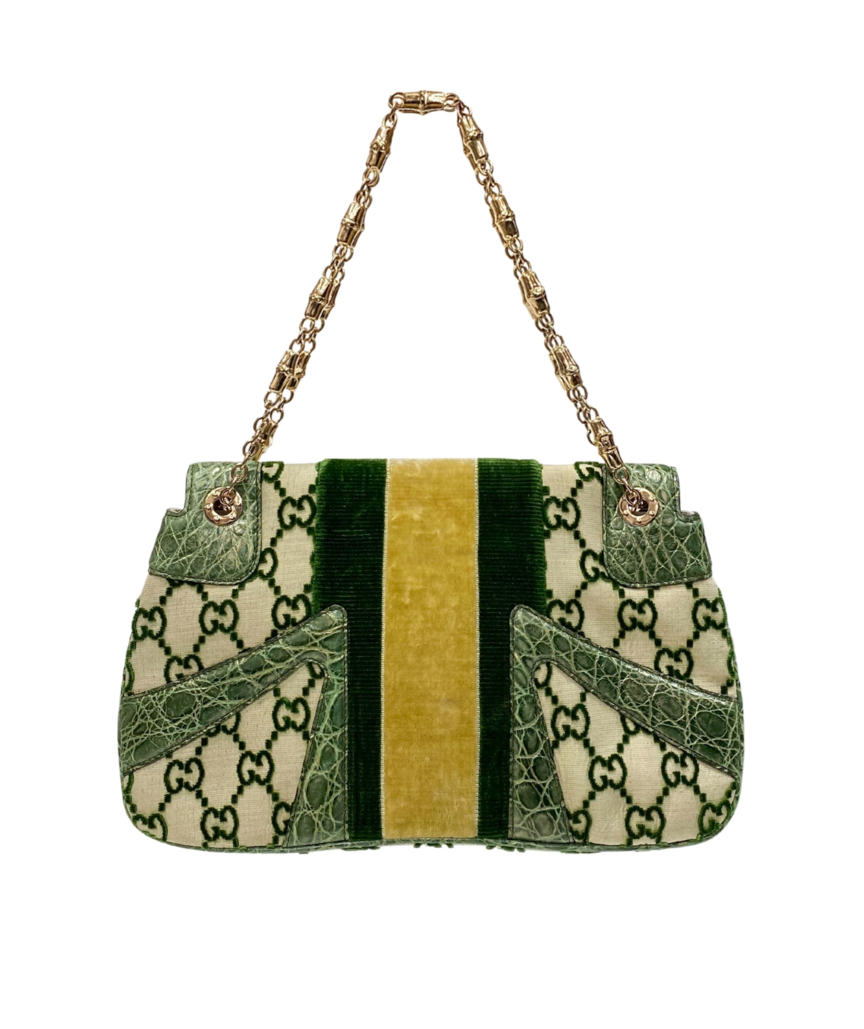 Gucci Jeweled Dragon Velvet Monogram Bag
