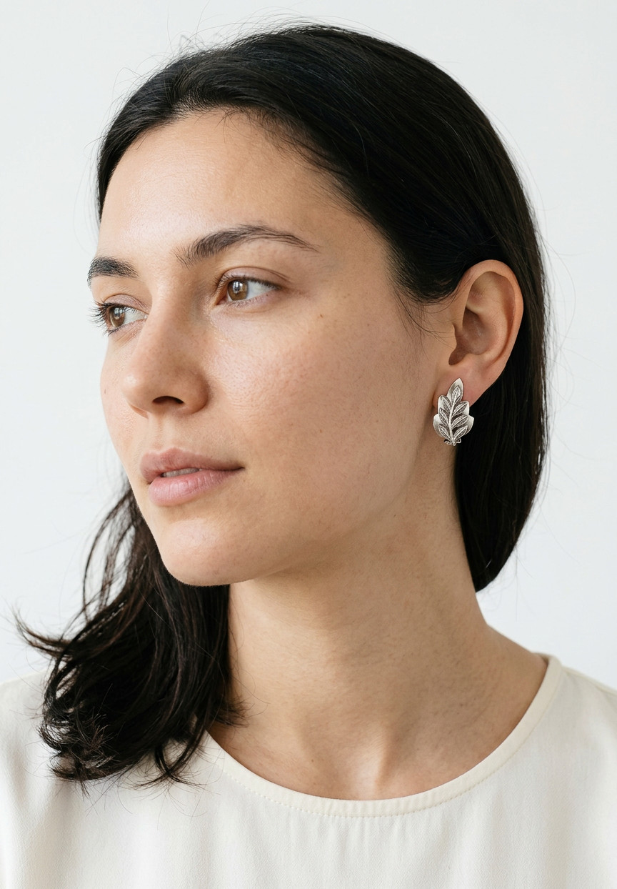 Renoir Leaf Clip-on Earrings