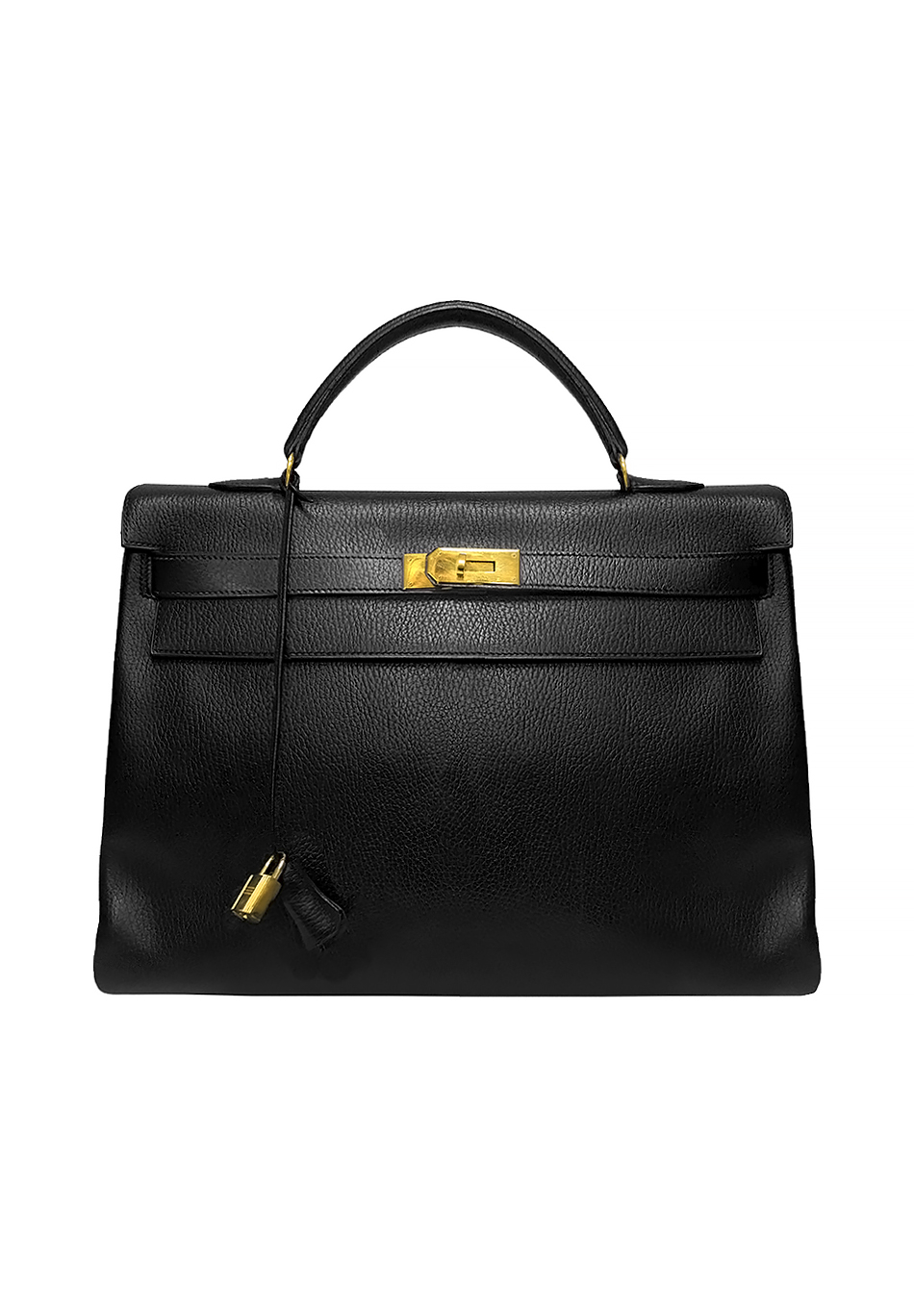Hermès Kelly 40 Noir Ardennes Bag