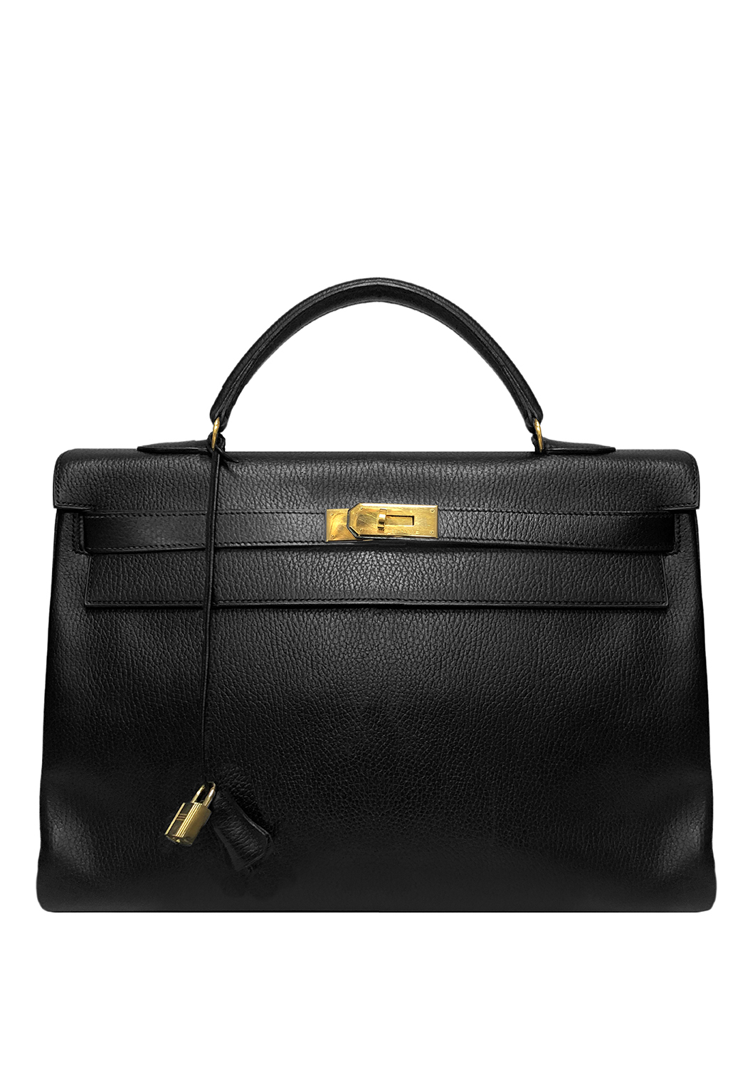 Hermès Kelly 40 Noir Ardennes Bag