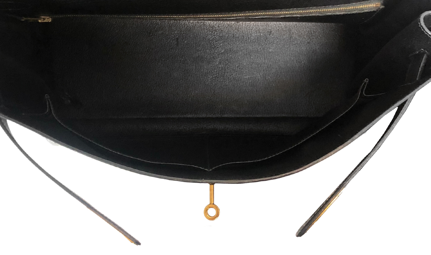 Hermès Kelly 40 Noir Ardennes Bag