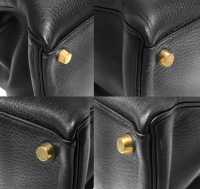 Hermès Kelly 40 Noir Ardennes Bag