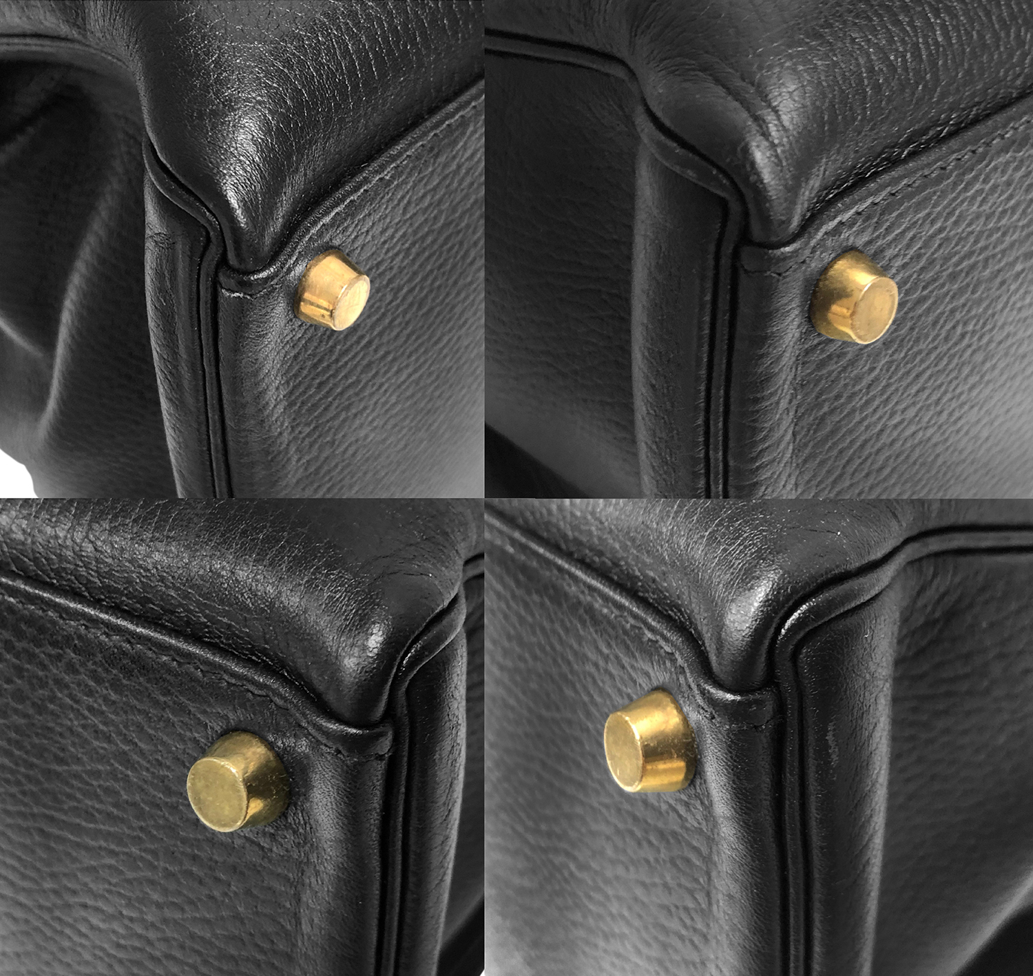 Hermès Kelly 40 Noir Ardennes Bag