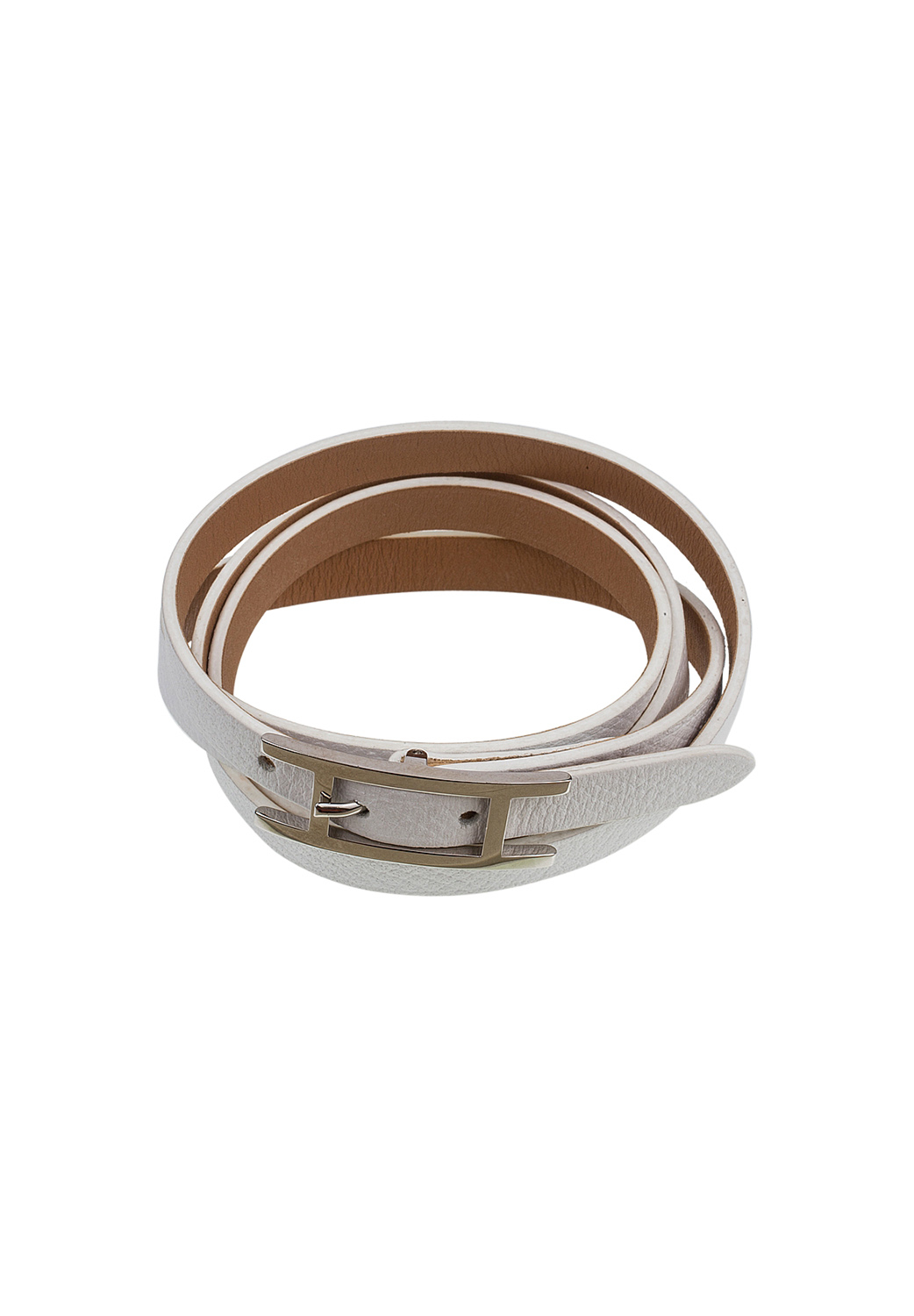 Hermès Hapi 3 Bracelet Swift White