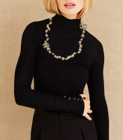 Chanel Pearl Logo Necklace