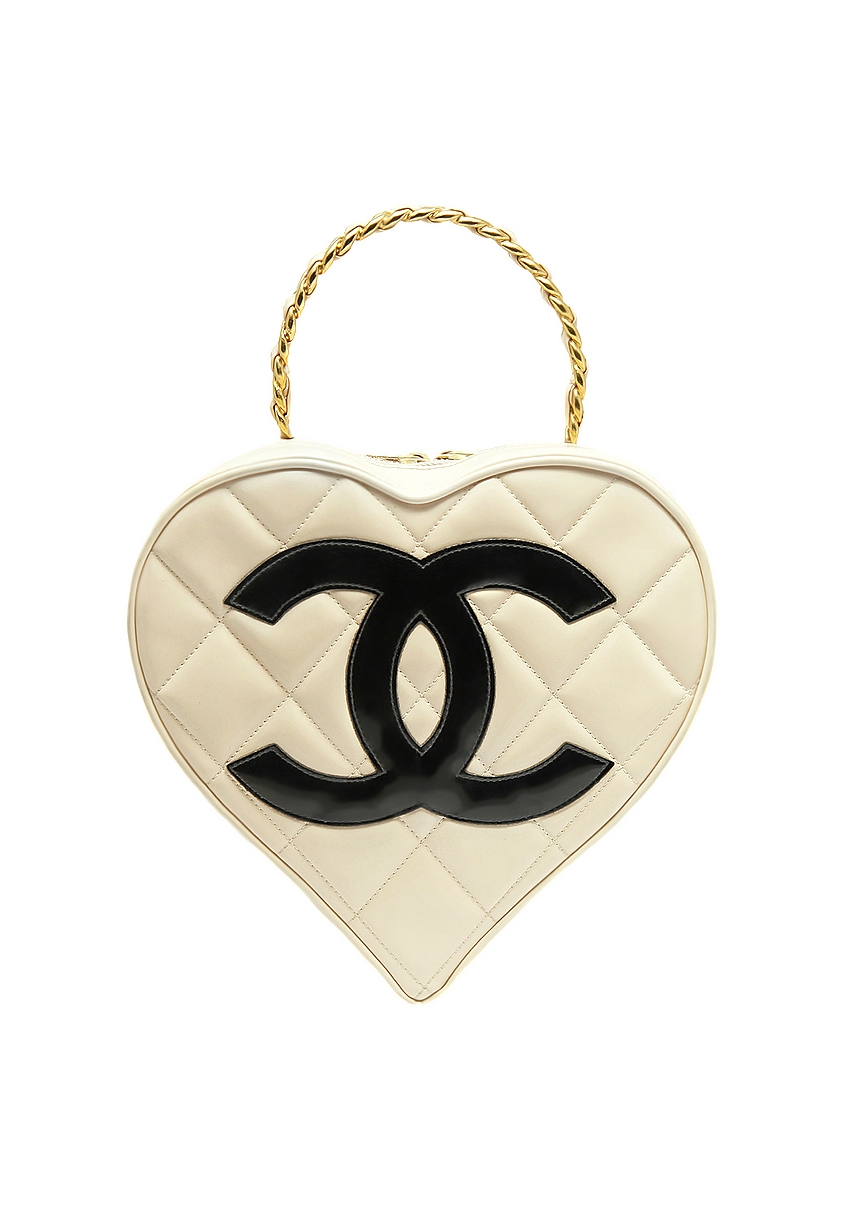 Chanel Patent Leather Heart Handbag
