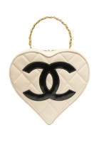 Chanel Patent Leather Heart Handbag