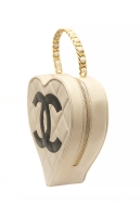 Chanel Patent Leather Heart Handbag