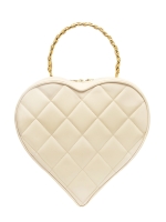 Chanel Patent Leather Heart Handbag