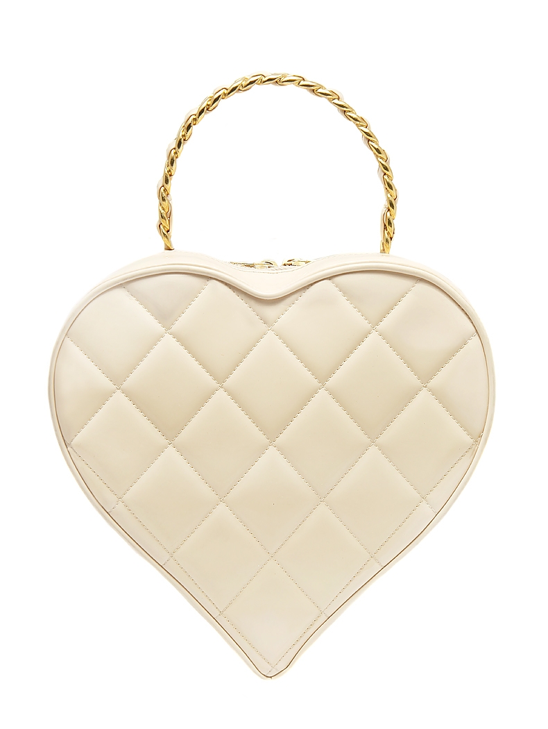 Chanel Patent Leather Heart Handbag