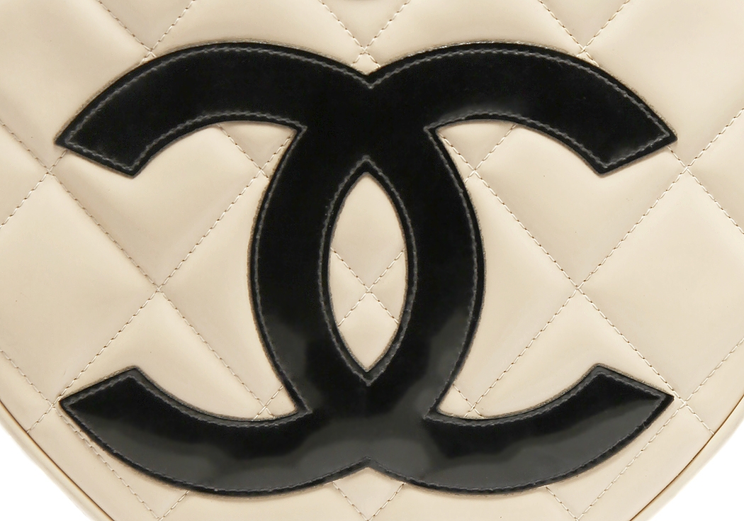 Chanel Patent Leather Heart Handbag