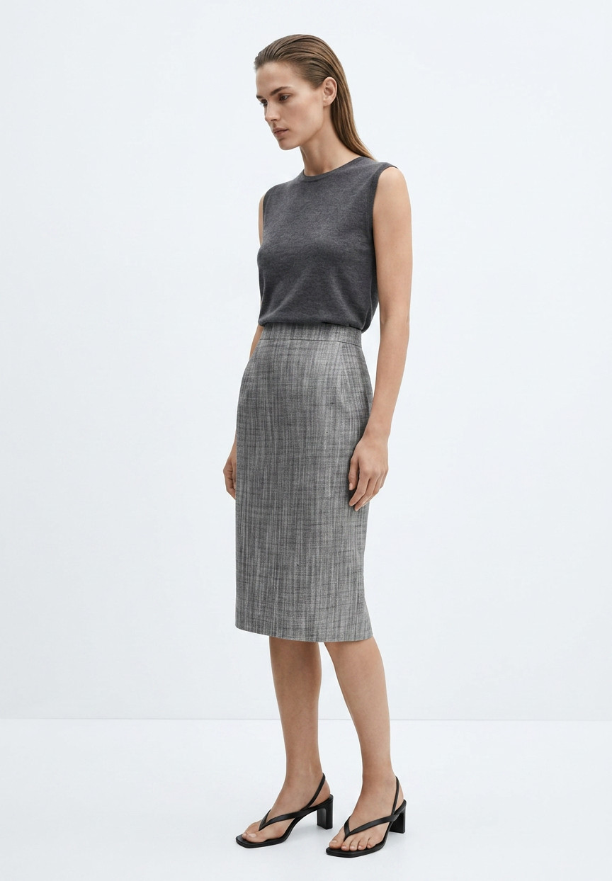 Louis Vuitton Grey Skirt
