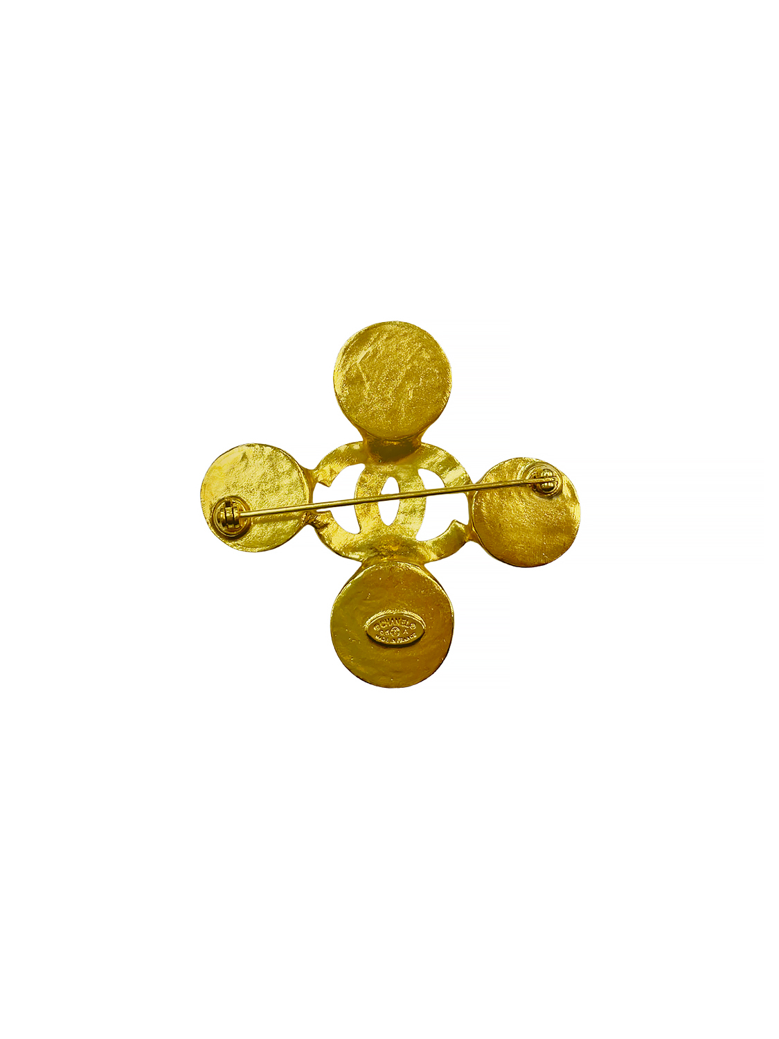 Chanel Gripoix Golden Brooch