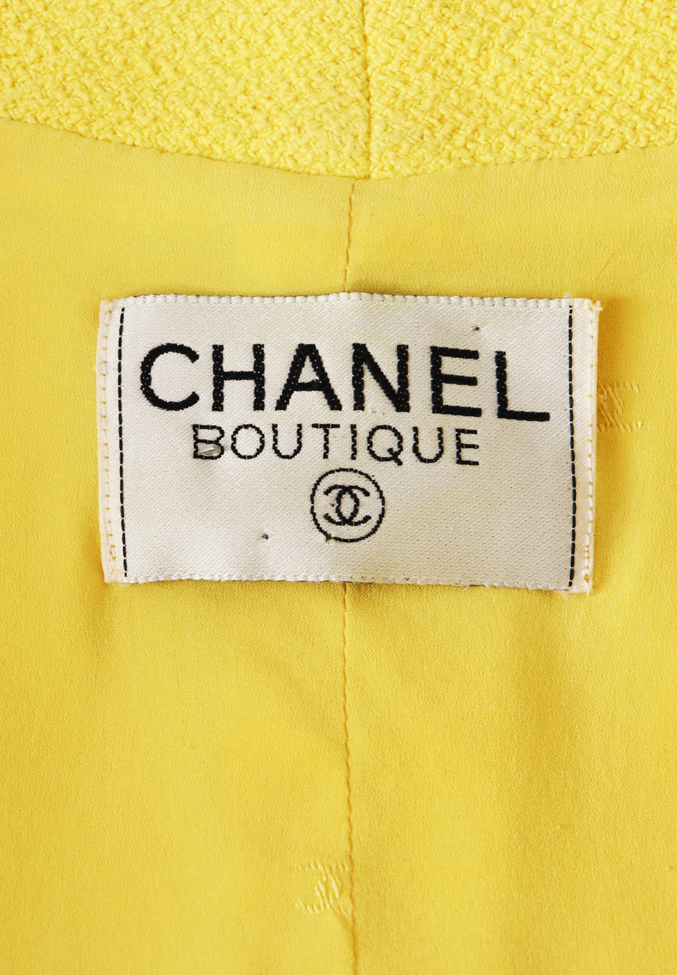 Chanel Cropped Jacket With Black Trim