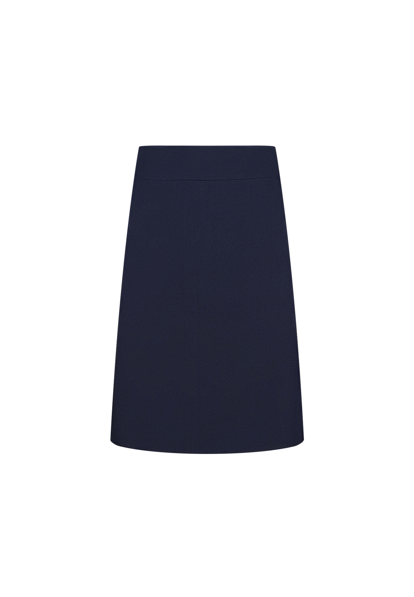 Chanel Navy Blue Wool Skirt