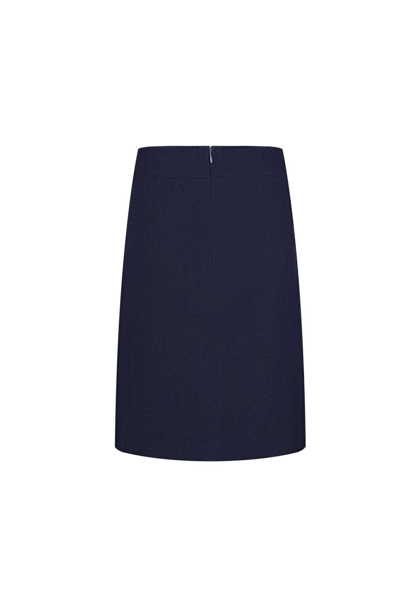 Chanel Navy Blue Wool Skirt