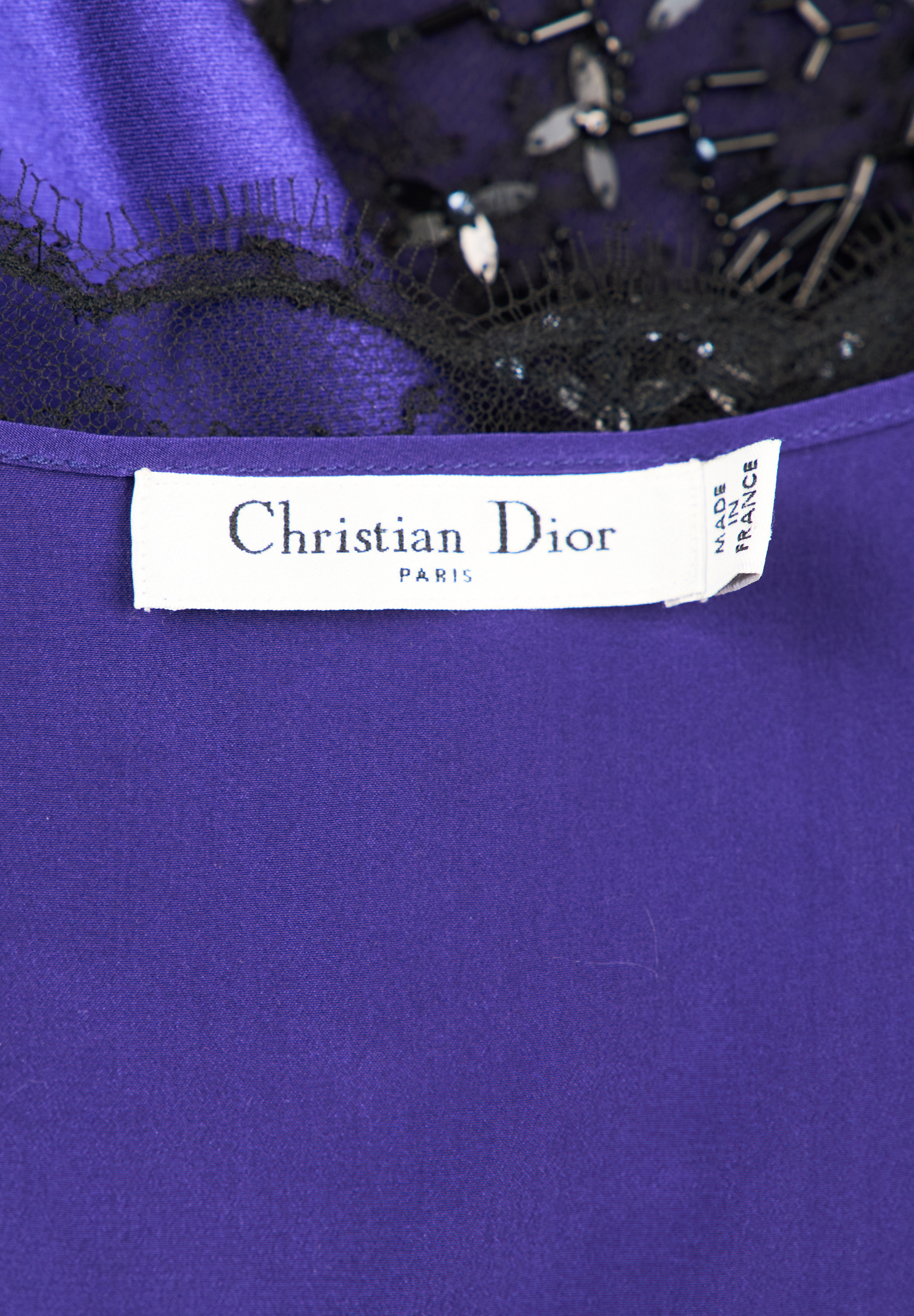 Purple Asymmetric Christian Dior Dress