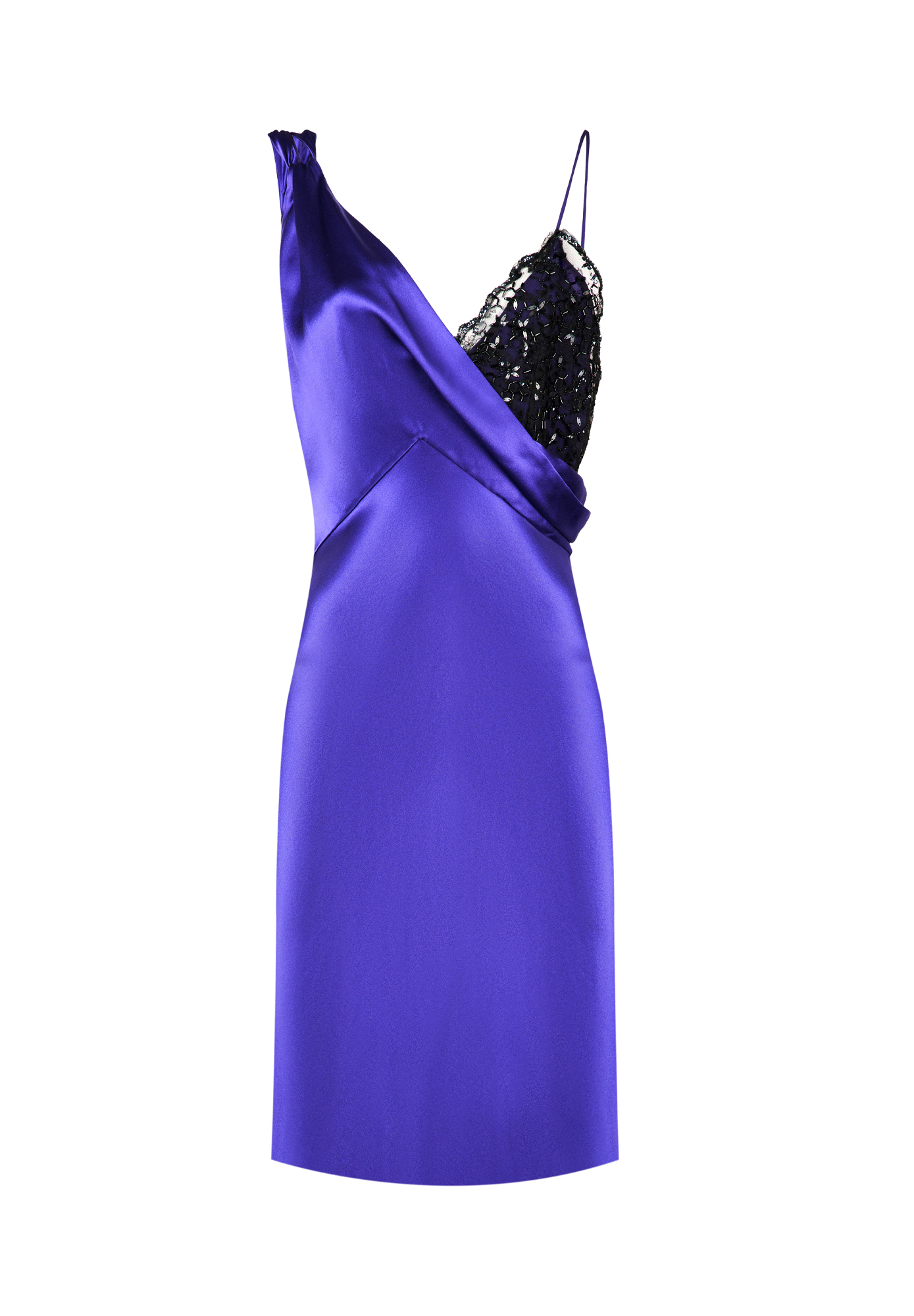 Purple Asymmetric Christian Dior Dress