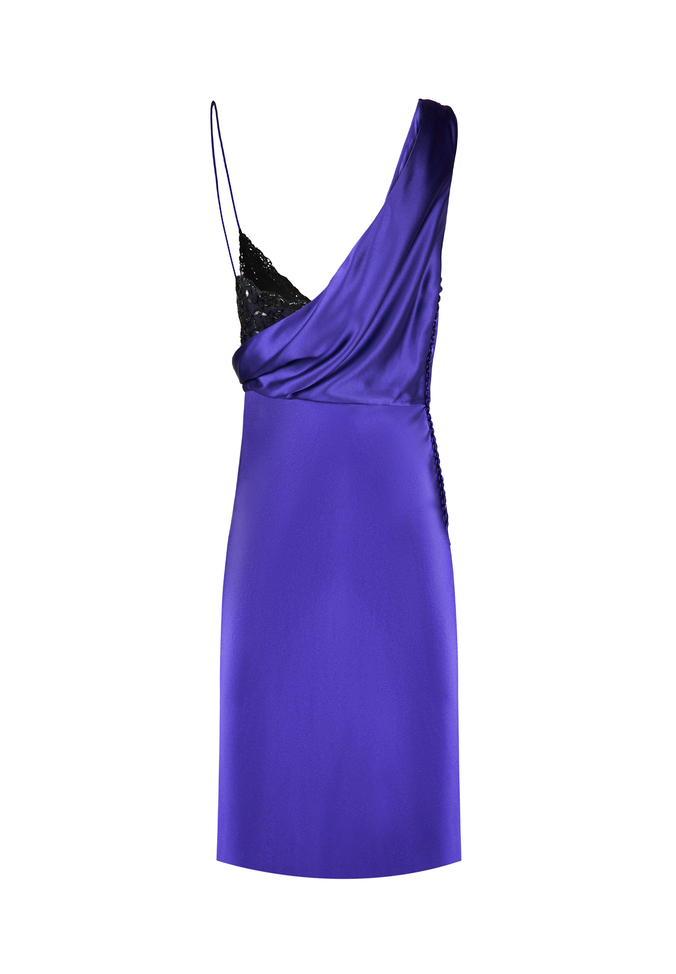 Purple Asymmetric Christian Dior Dress