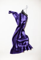 Purple Asymmetric Christian Dior Dress
