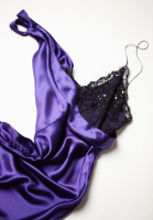 Purple Asymmetric Christian Dior Dress