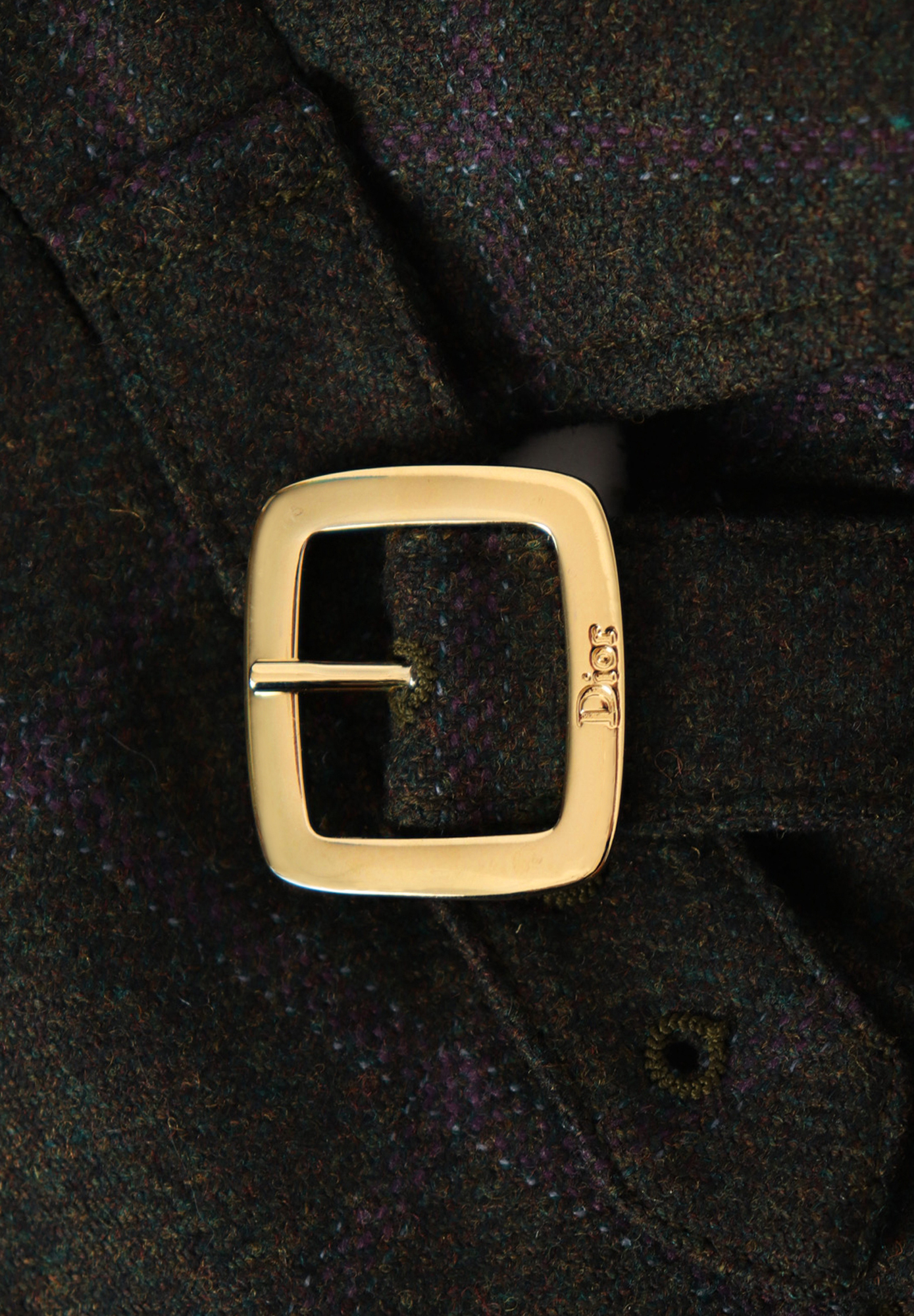 Christian Dior Cropped Plaid Jacket