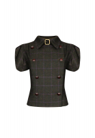 Christian Dior Cropped Plaid Jacket