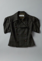 Christian Dior Cropped Plaid Jacket