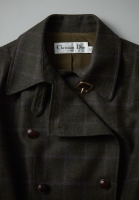 Christian Dior Cropped Plaid Jacket