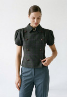 Christian Dior Cropped Plaid Jacket