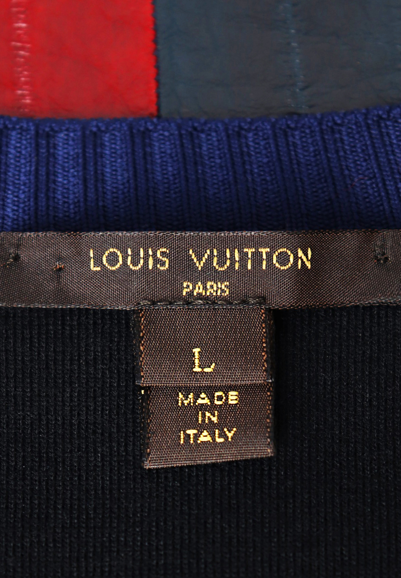 Louis Vuitton Dress with Leather Applique