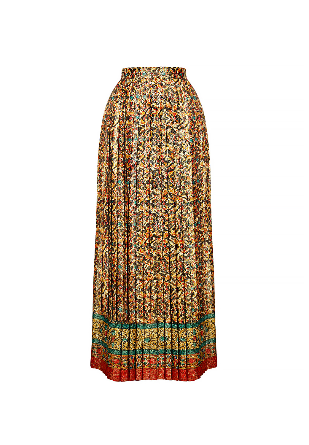 Saint Laurent Gold Ornament Skirt