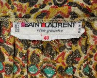 Saint Laurent Gold Ornament Skirt