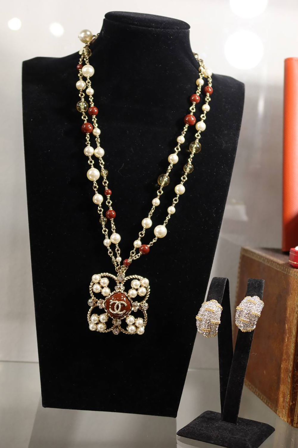 Chanel Logo Charm Necklace