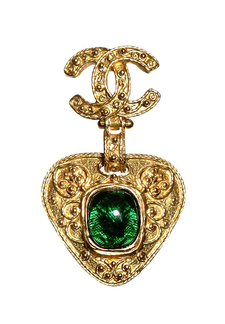 Chanel Baroque Gripoix Brooch