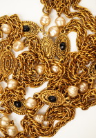 Chanel Necklace With Pendants And Pearls