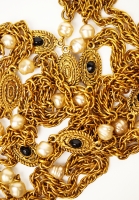 Chanel Necklace With Pendants And Pearls