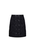 Balenciaga Fringed Mini Skirt