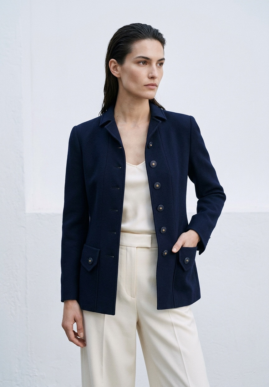 Chanel Navy Blue Jacket