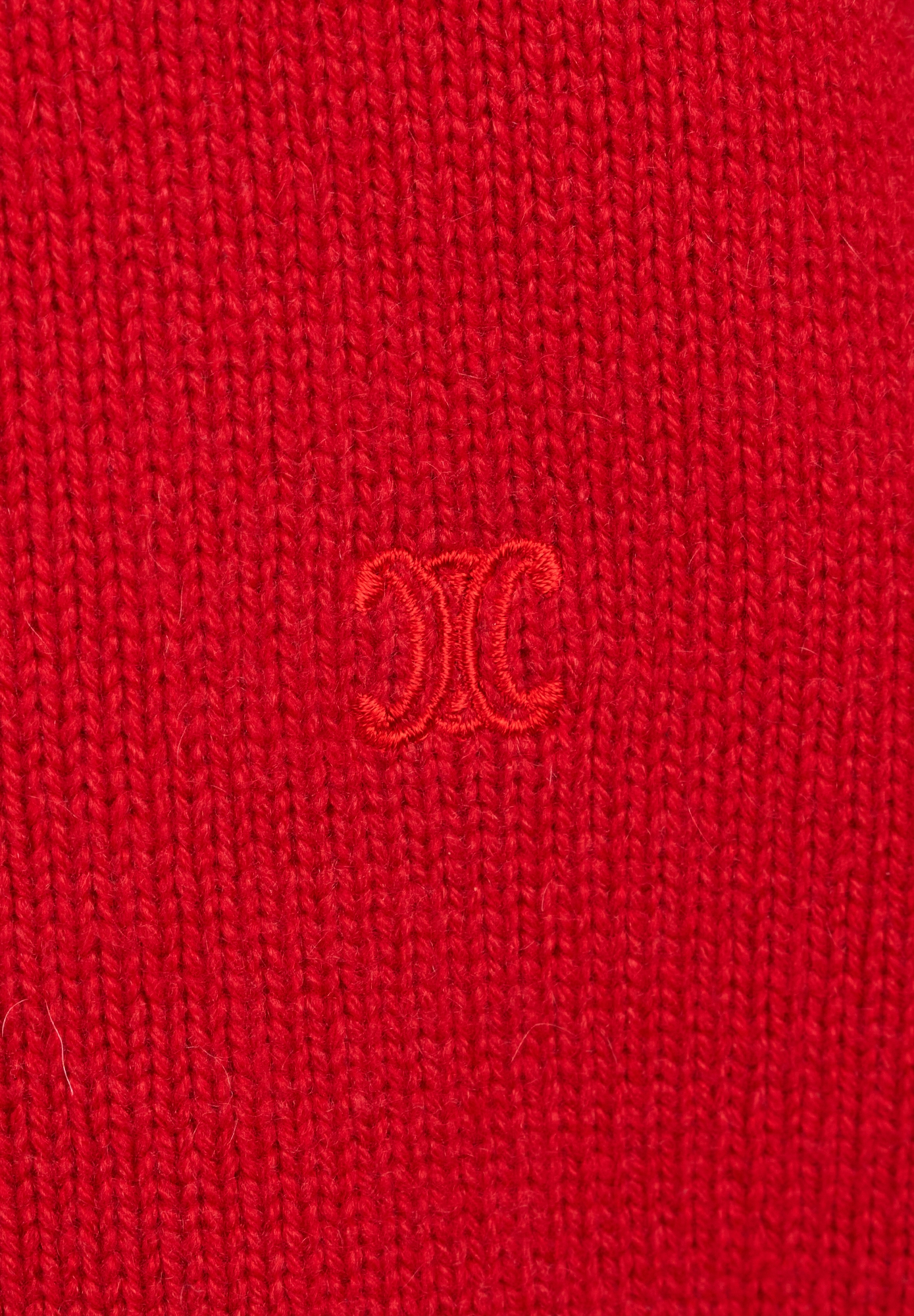 Céline Red Cashmere Sweater
