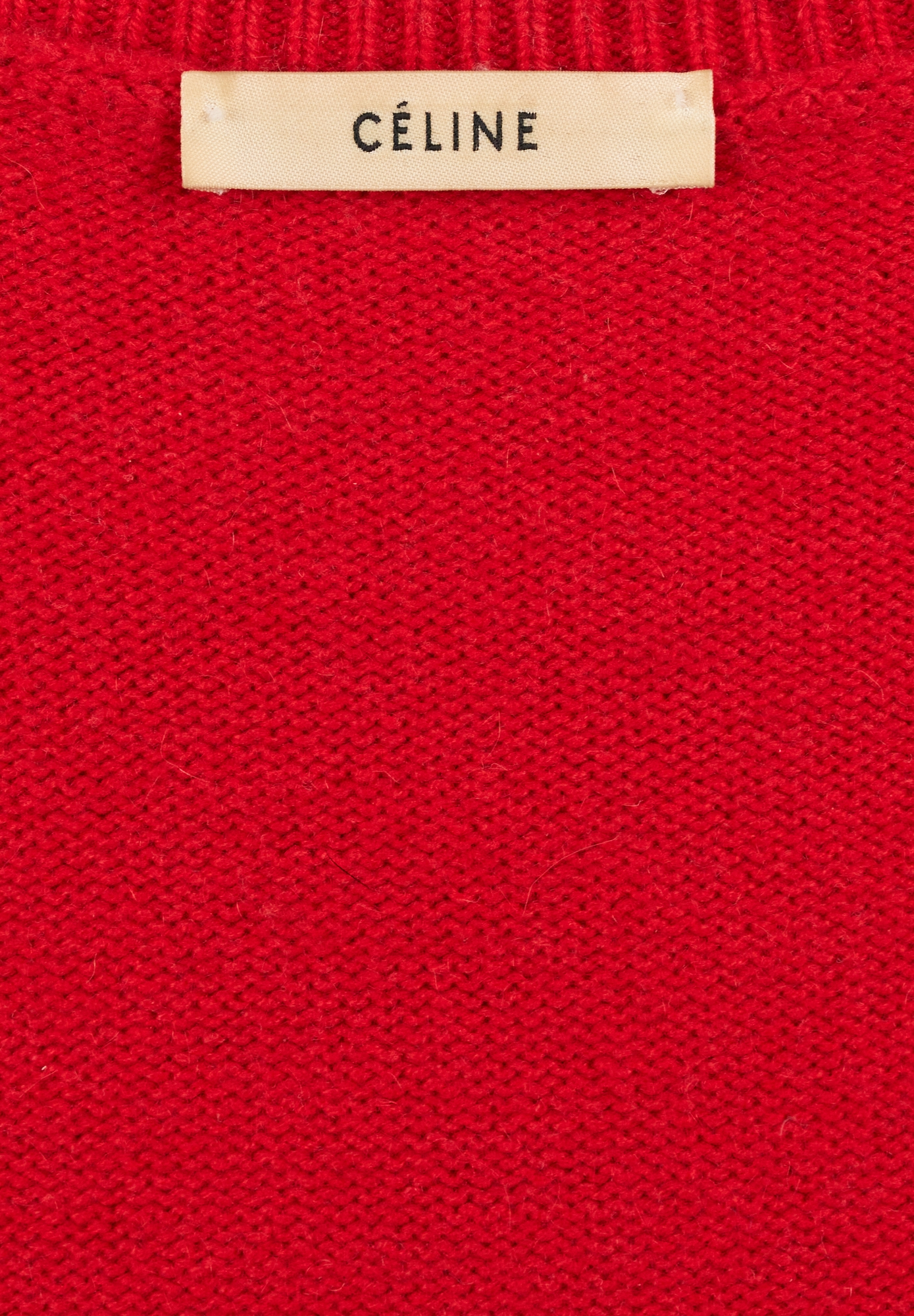Céline Red Cashmere Sweater