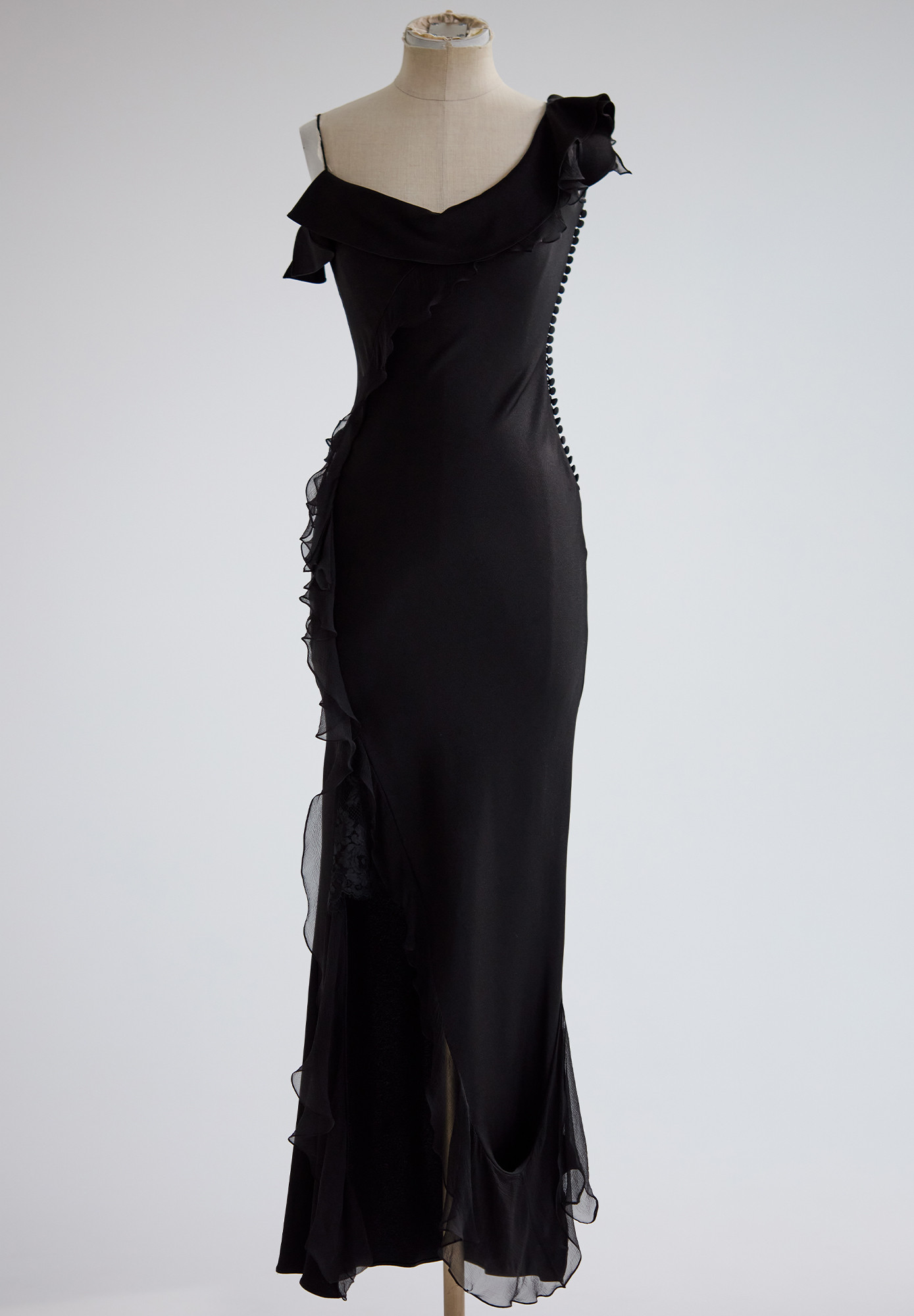 Christian Dior Ruffled Evening Dress