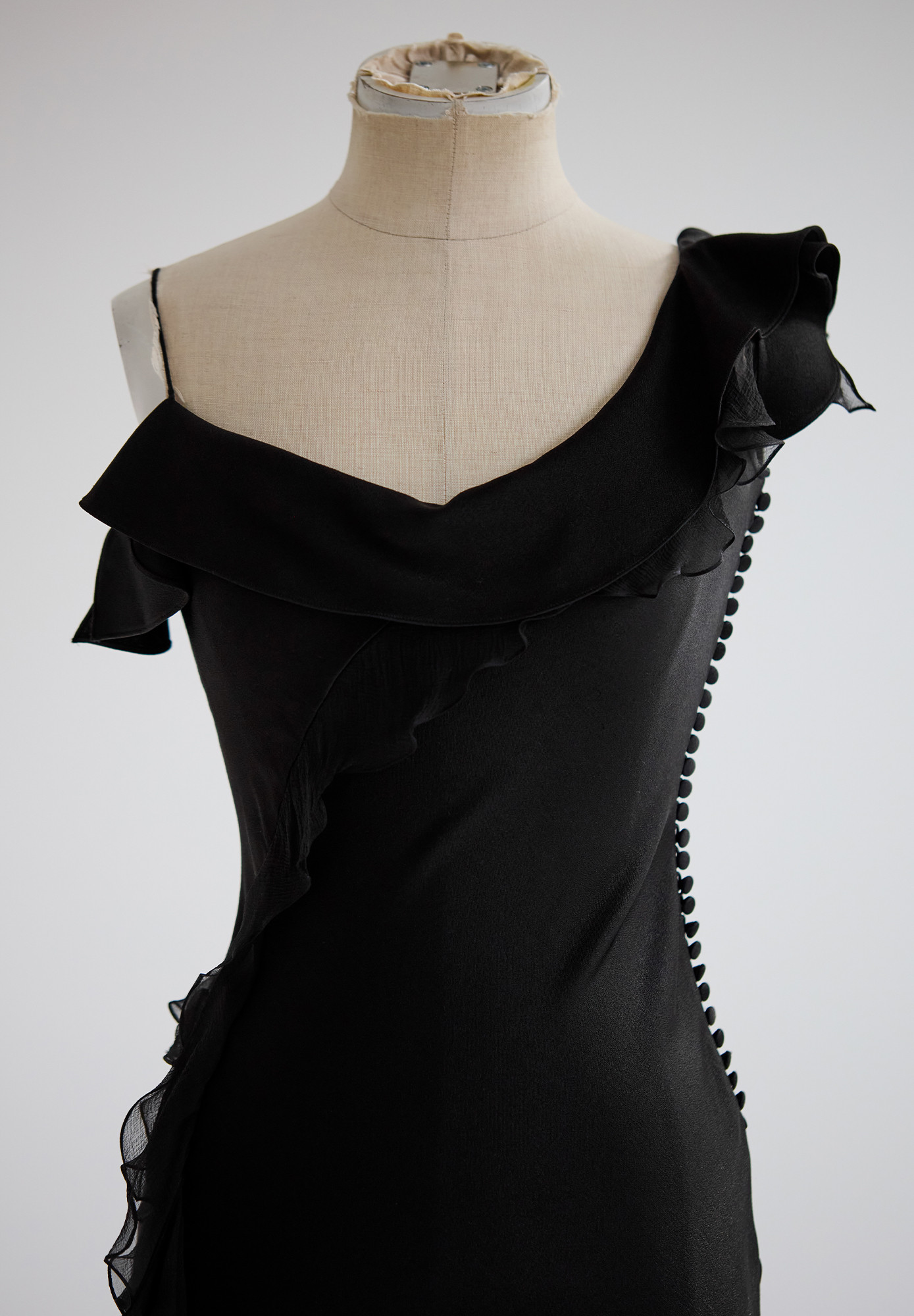 Christian Dior Ruffled Evening Dress