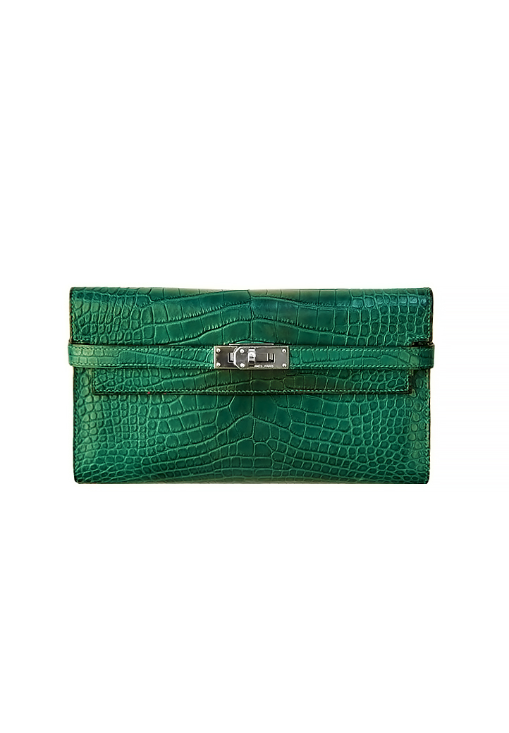 Hermès Kelly Crocodile Niloticus Clutch Wallet